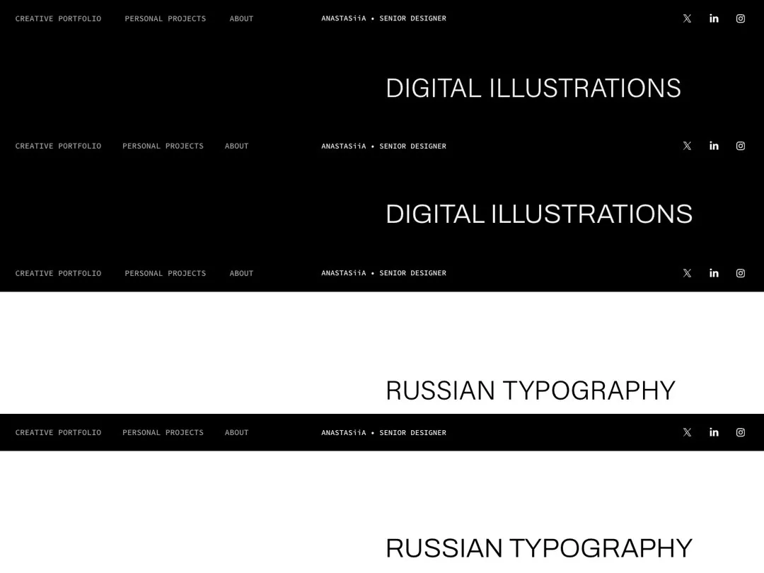 Project titles: each pair is the original, then the new site